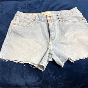 Universal Thread Blue Jean Shorts Distressed Cut-Off Hem